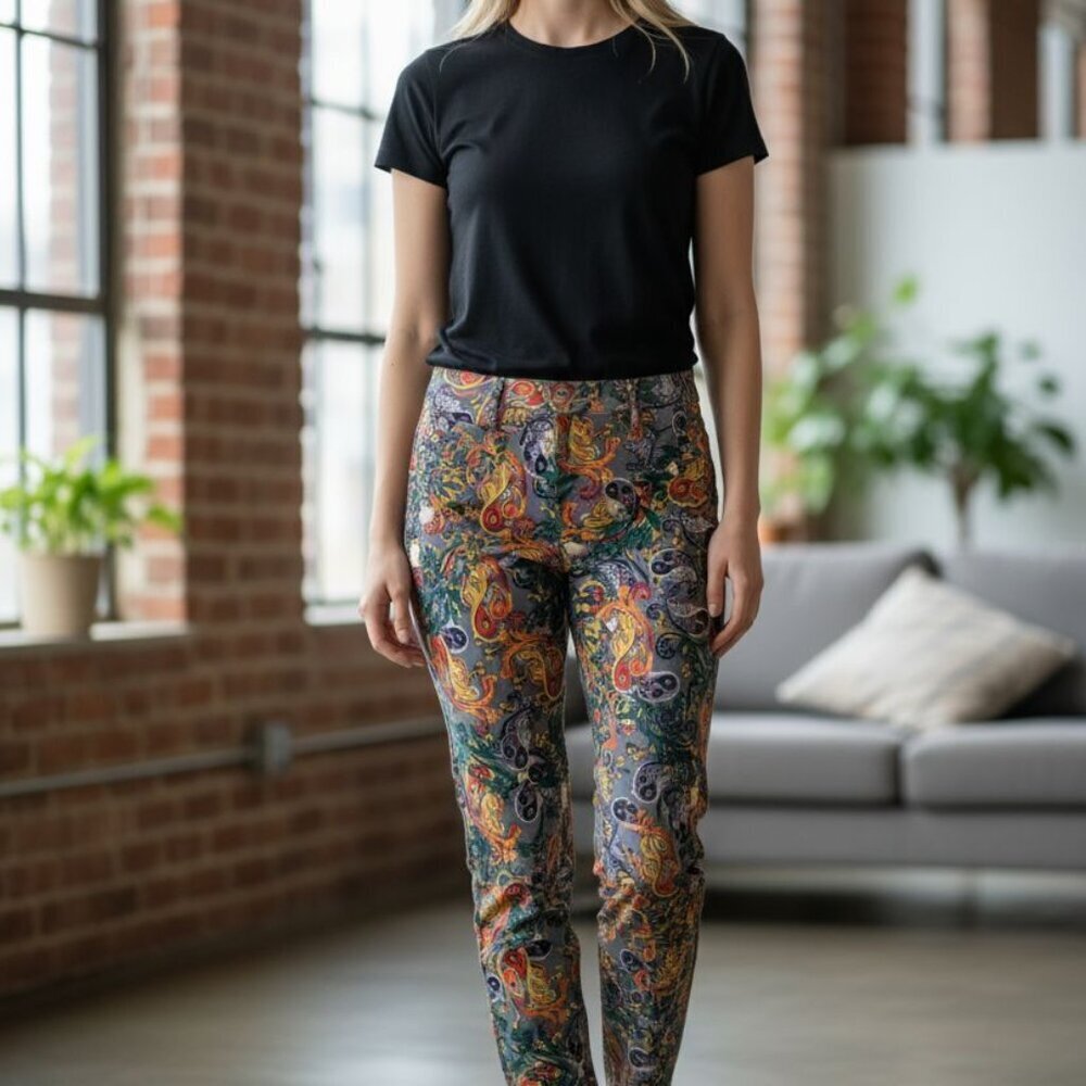 Lularoe Women Active Wear Pants Multicolor Stretchy Sz S